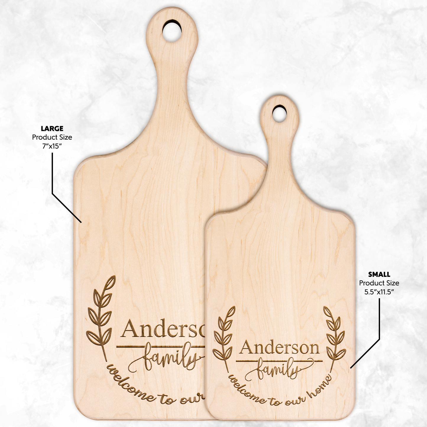 Custom Hardwood Cutting Board - Personalized Gift