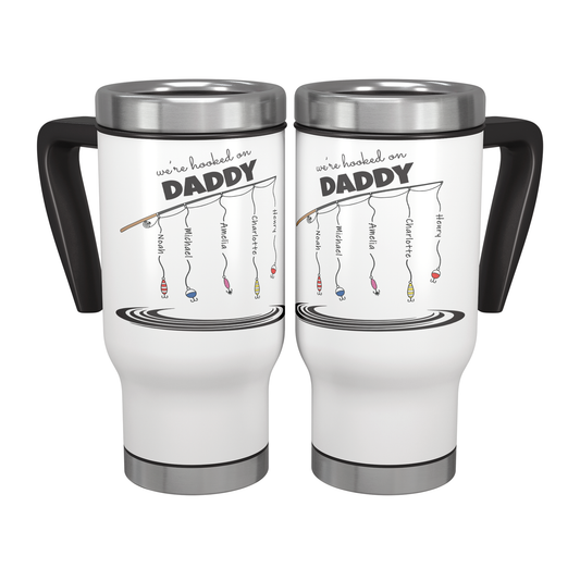 Daddy's Fishing Catch 14oz Travel Mug