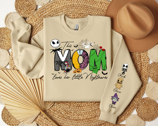 Personalized Halloween Mom Sweatshirt - Custom Gift