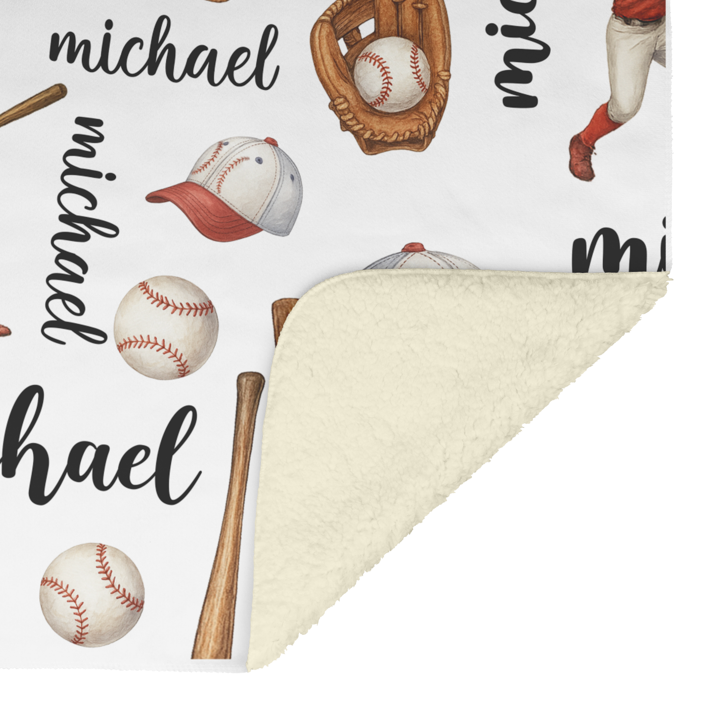Baseball Blanket: Fleece/Sherpa