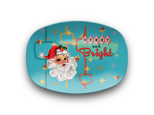 Unbreakable Oval Holiday Serving Plate - Merry and Bright
