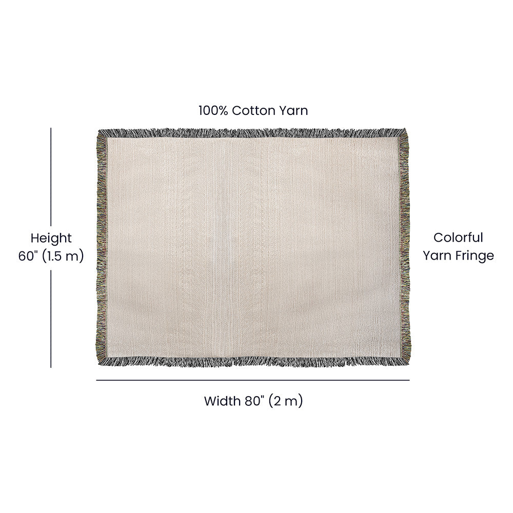 Gruene Hall Texas Artwork On A Heirloom Woven Blanket / New Braunfels Local Artist/ Texas Heirloom Artwork Woven Blanket/ Gruene, Texas