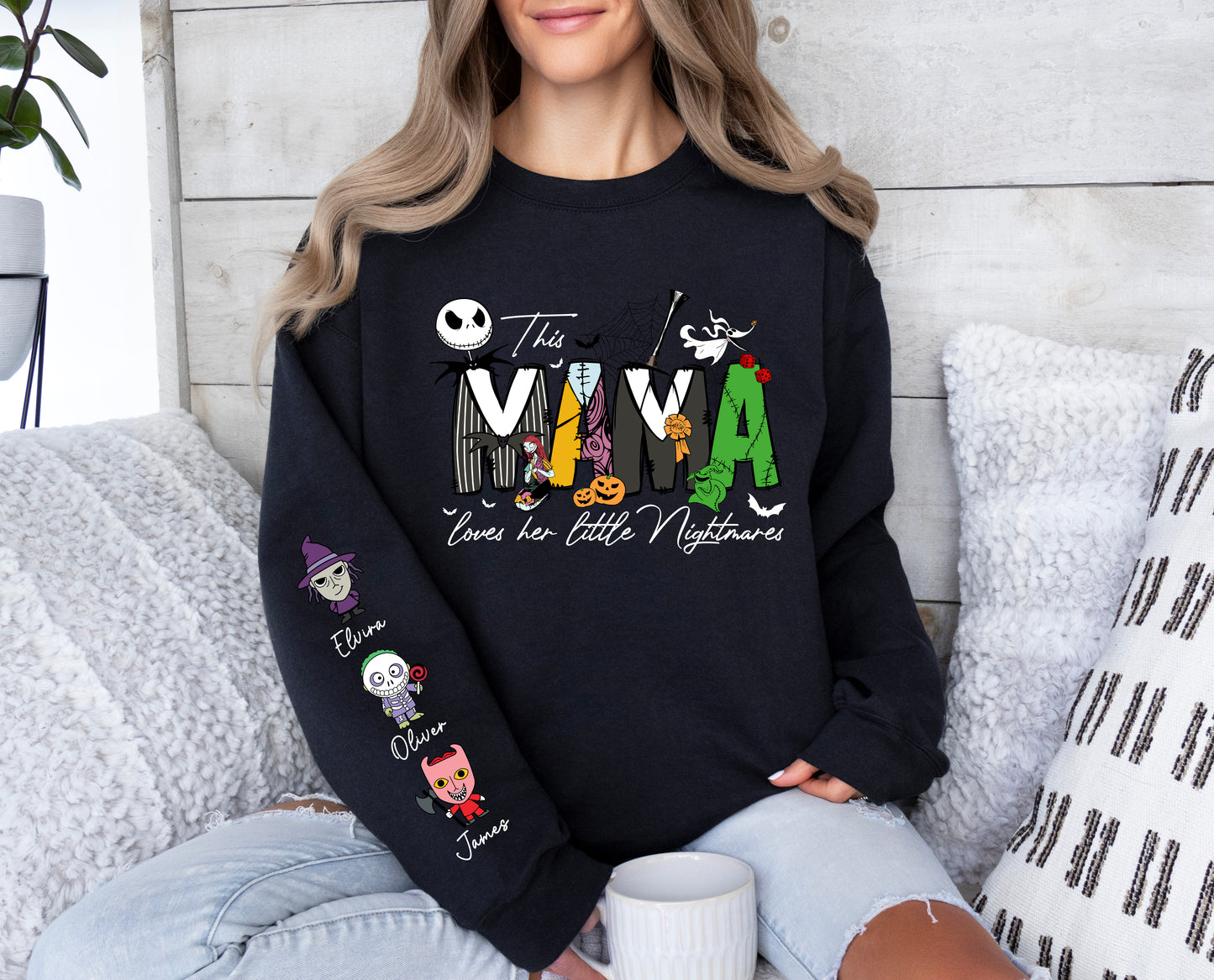 Personalized Halloween Crewneck Sweatshirt