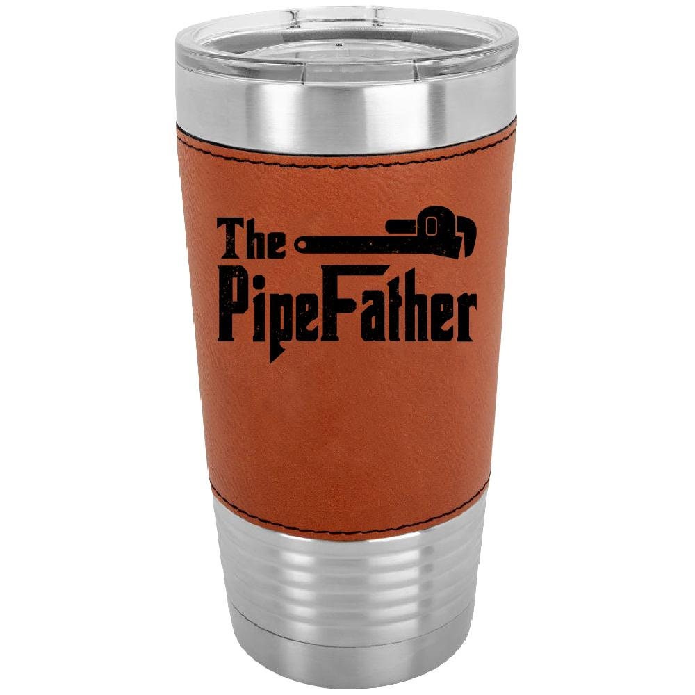 The Pipe Father 20 oz. Laserable Leatherette Polar Camel Tumbler