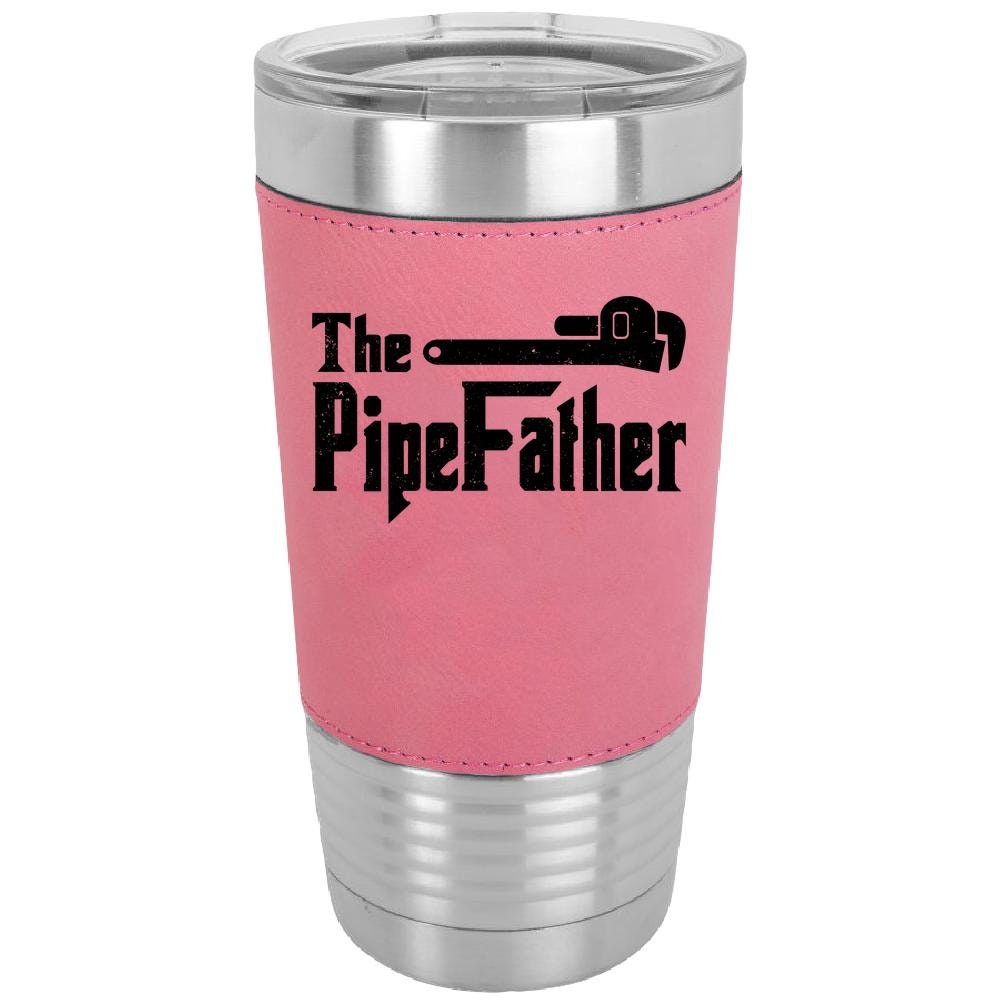 The Pipe Father 20 oz. Laserable Leatherette Polar Camel Tumbler