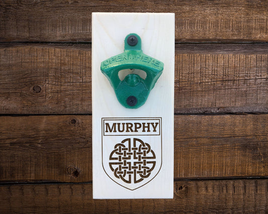 Personalized Wall Mounted Bottle Opener | Celtic Knot