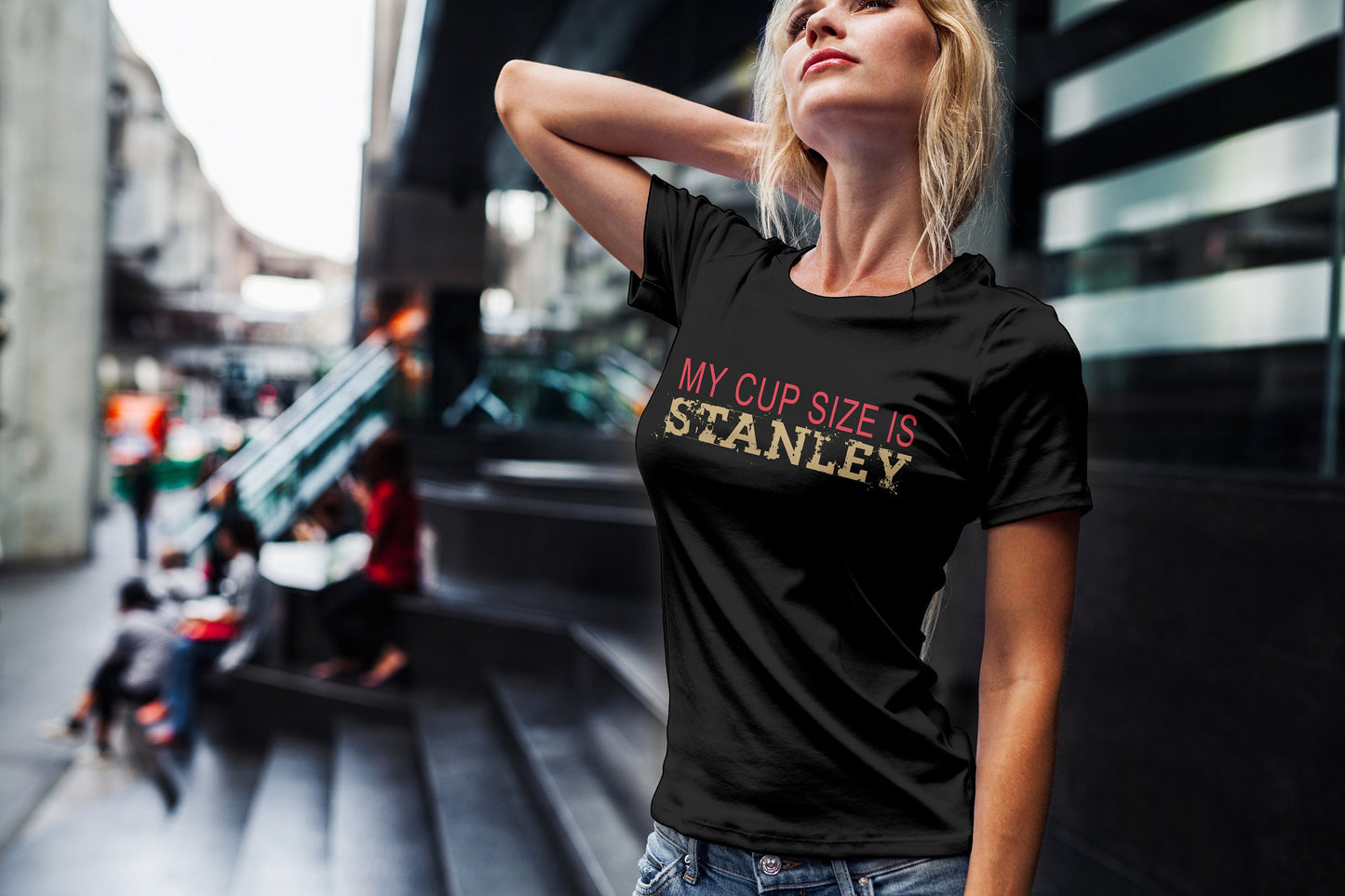 Vegas Golden Knights Hockey Shirt/ My Cup Size Is Stanley/ Team Colors With Red And Gold/ Hockey Sports Fan Adult Unisex Tshirt