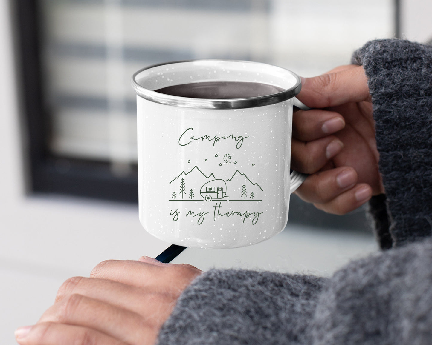 Personalized Design and Name Camping Mugs/ Two Sided Mug/ 8 Camping Designs To Choose/ 8 Camping Design Colors to Choose/ Christmas Gift