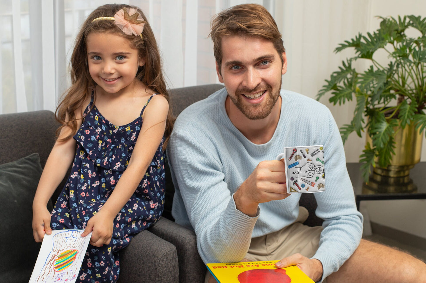 Personalized Dad Fist Bump Mug, Carpenter Gift, Construction Worker Mug, Dad Birthday Gift, Handyman, Jack of All Trades Gift for Father