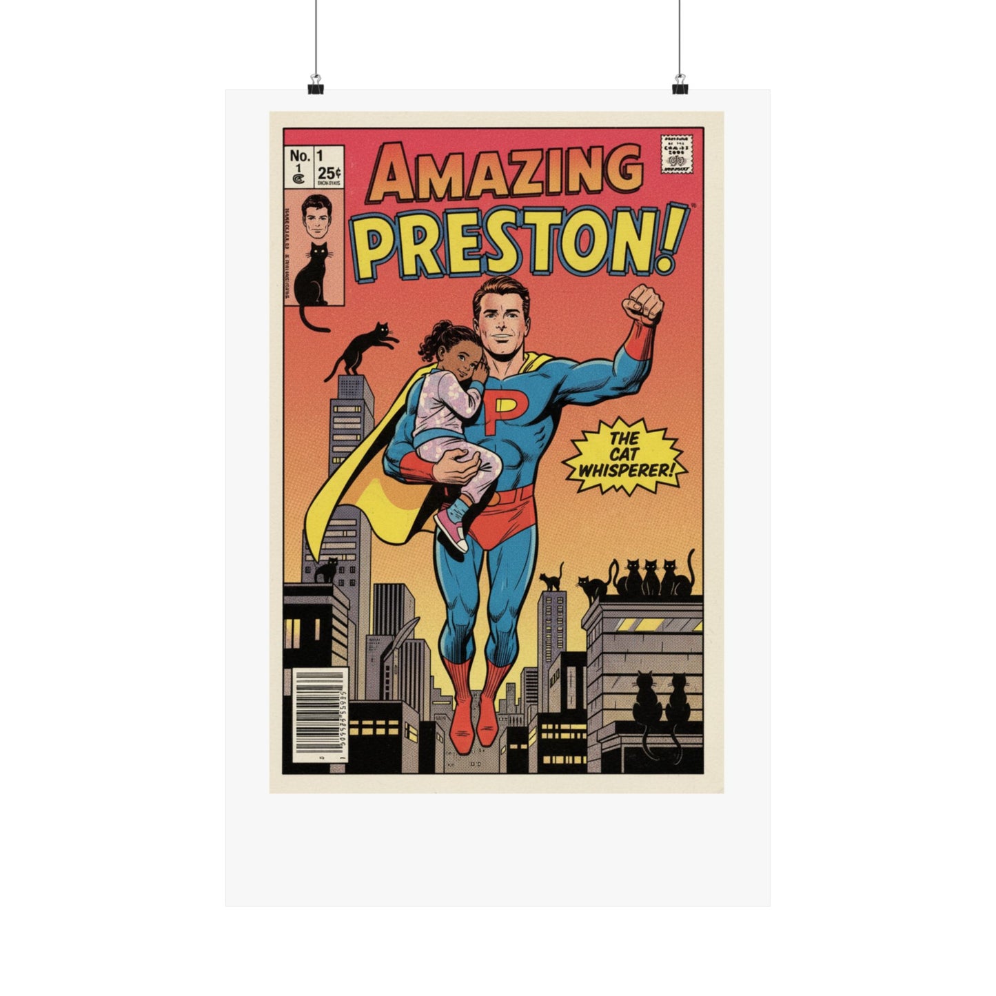 Custom Comic Book Style Poster - Hero Edition