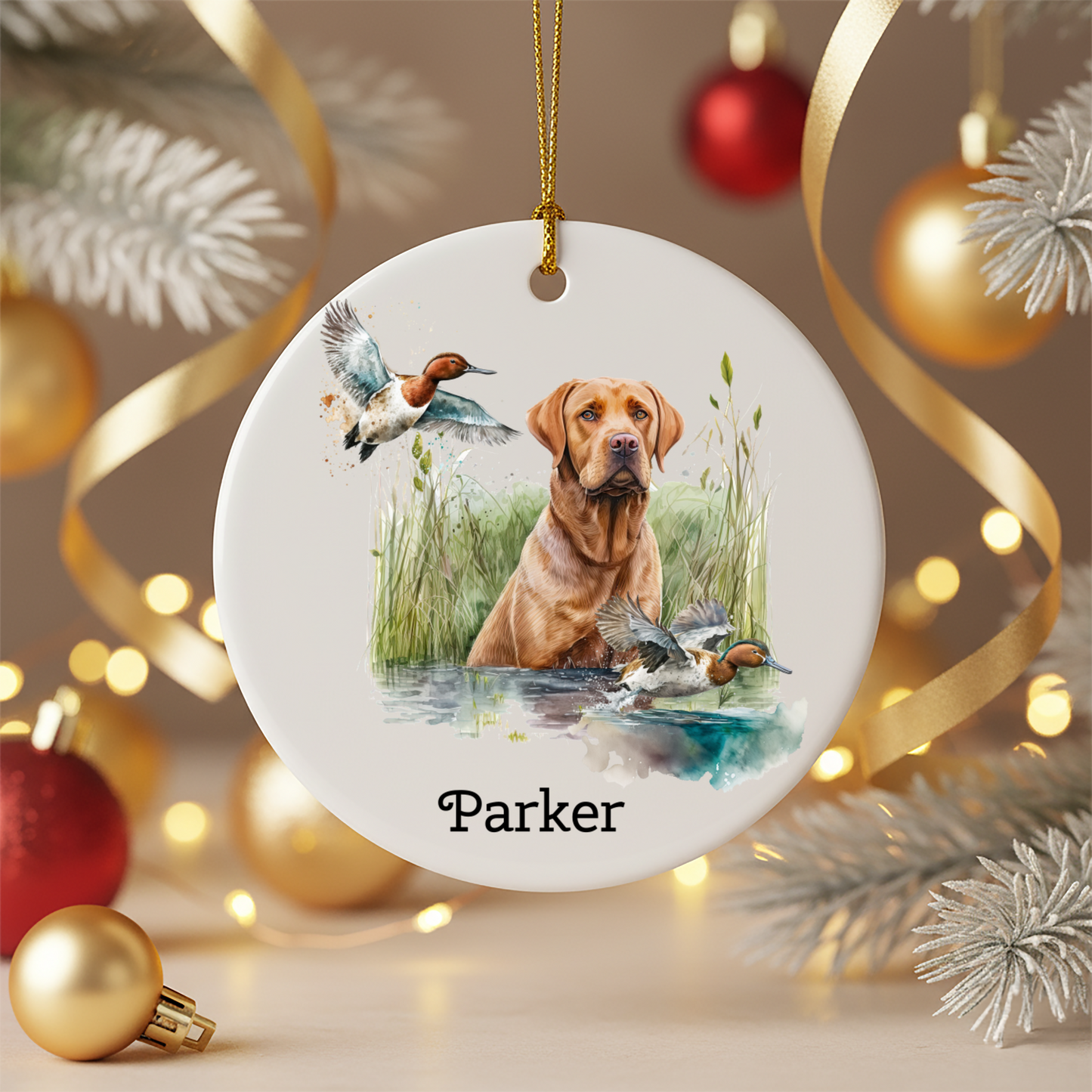 Personalized Dog Ornament - Holiday Gift