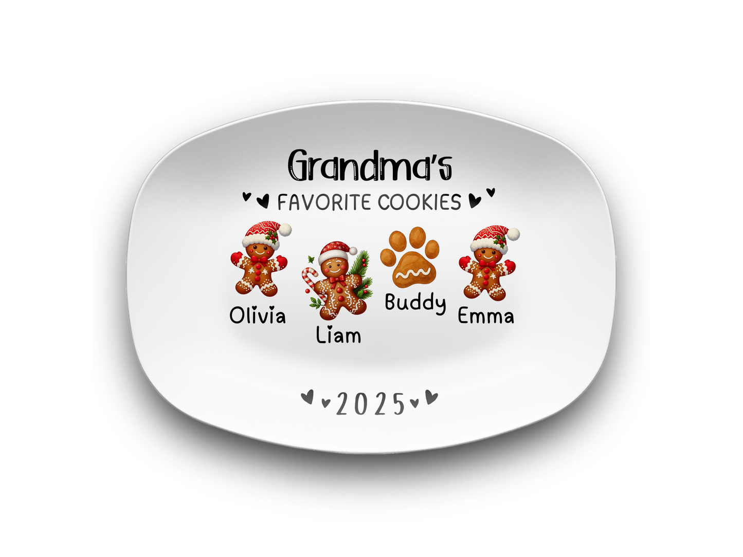 Personalized Grandma's Favorite Cookies Plate