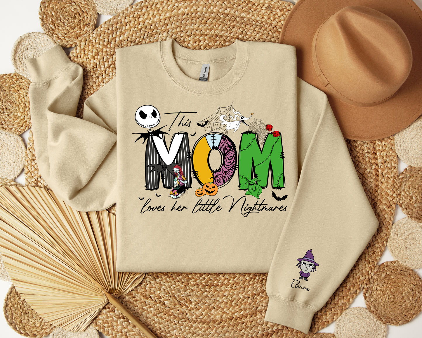 Personalized Halloween Mom Sweatshirt - Custom Gift