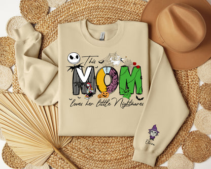 Personalized Halloween Mom Sweatshirt - Custom Gift
