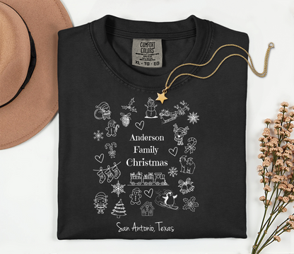 Custom Family Christmas T-Shirt - Soft Cotton Design