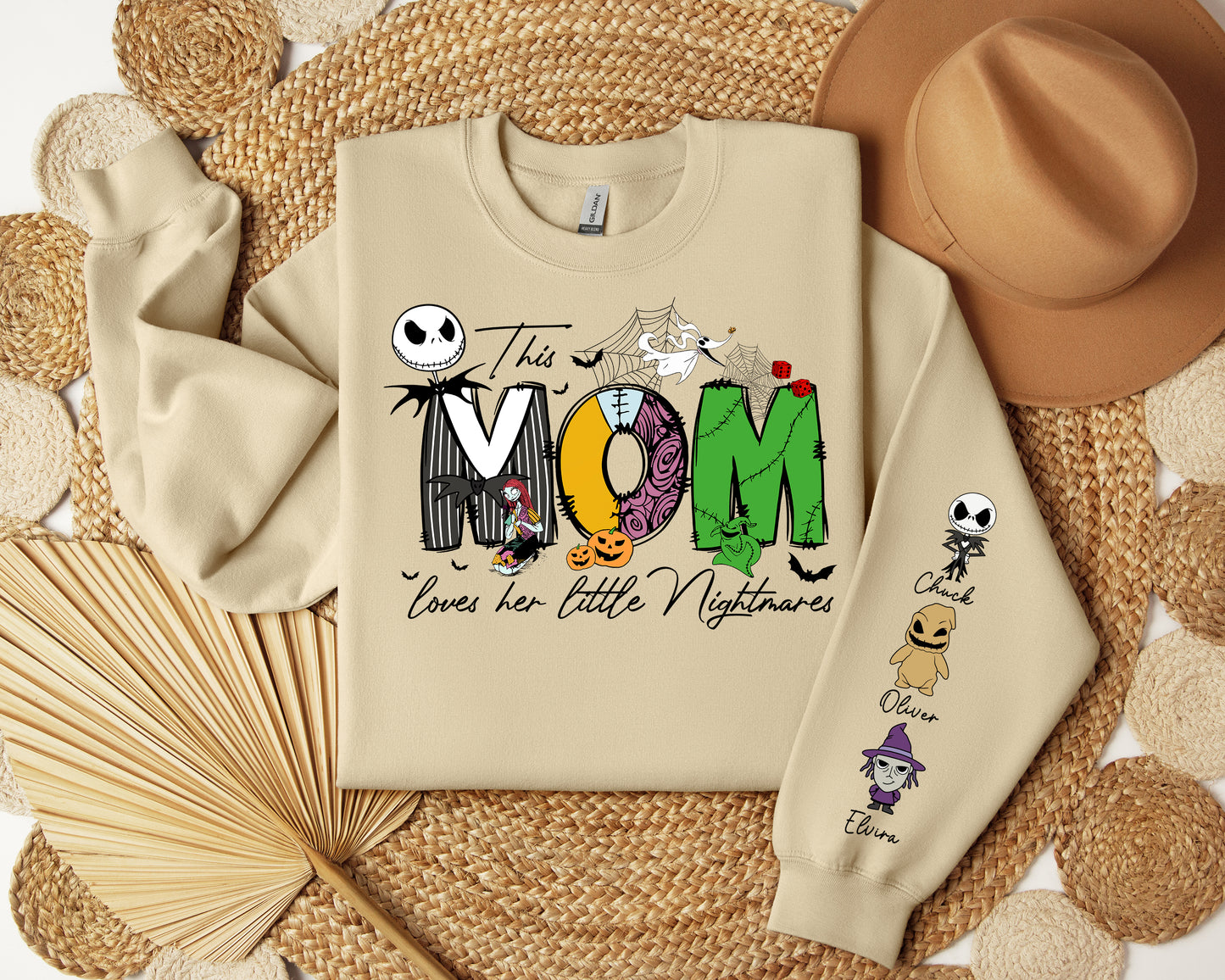Personalized Halloween Mom Sweatshirt - Custom Gift