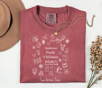 Custom Family Christmas T-Shirt - Soft Cotton Design