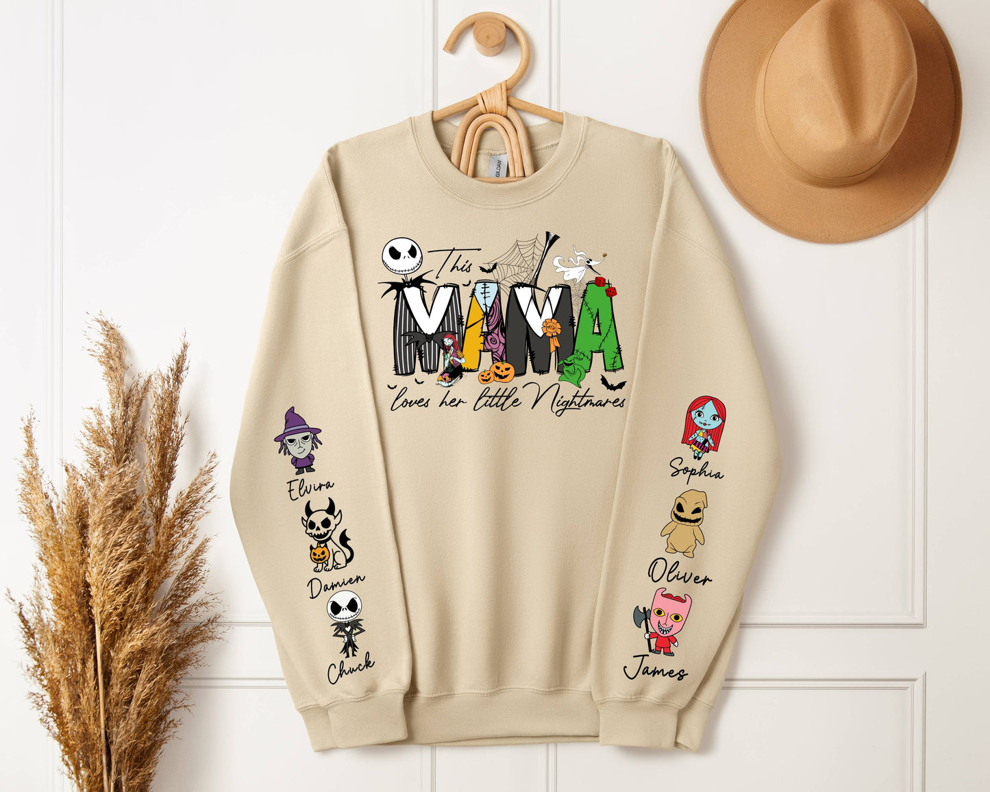 Personalized Halloween Mom Sweatshirt - Custom Gift