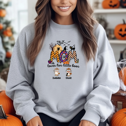 Halloween Boo Personalized Sweatshirt for Moms