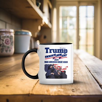 Trump Assassination Attempt Coffee Mug, Make America Great Again, Trump 2024 mug, Donald Trump President Mug, Conservative Mug, Election 24