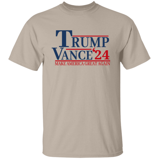 Trump Vance 2024 Make America Great Again/ MAGA Fans/ Conservative Campaign Tshirt/ Light Color 5.3 oz. Men and Ladies T-Shirts