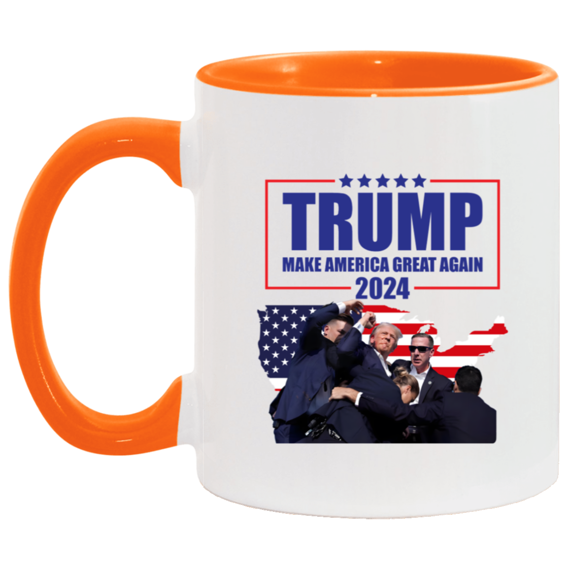 Trump Assassination Attempt Coffee Mug, Make America Great Again, Trump 2024 mug, Donald Trump President Mug, Conservative Mug, Election 24