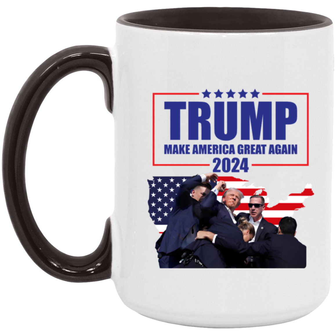 Trump Assassination Attempt Coffee Mug, Make America Great Again, Trump 2024 mug, Donald Trump President Mug, Conservative Mug, Election 24