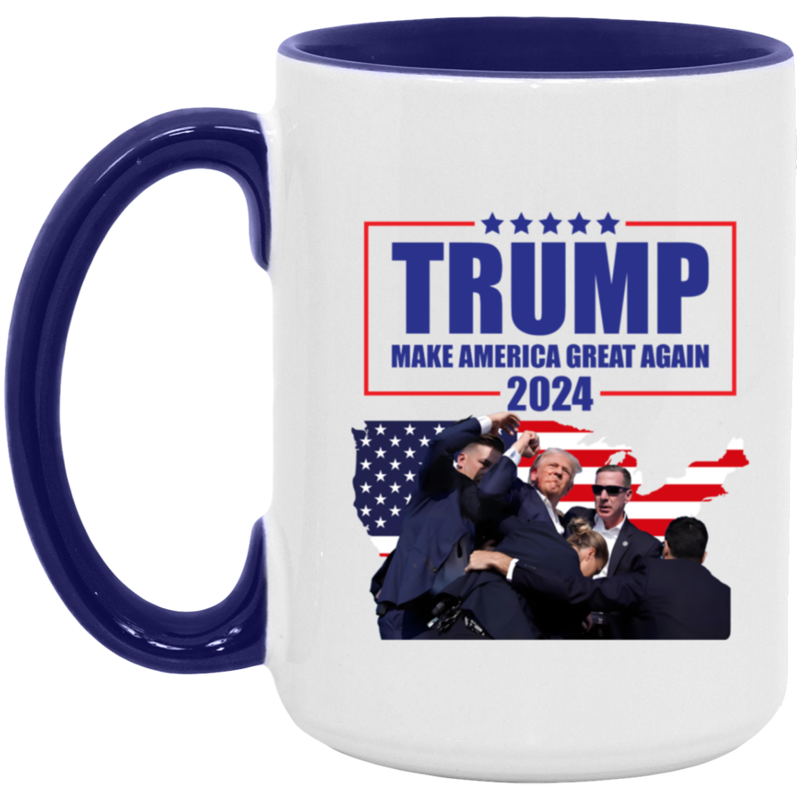 Trump Assassination Attempt Coffee Mug, Make America Great Again, Trump 2024 mug, Donald Trump President Mug, Conservative Mug, Election 24