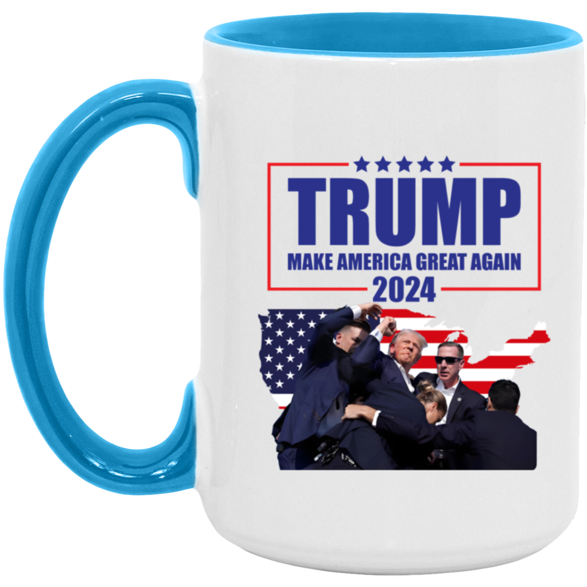 Trump Assassination Attempt Coffee Mug, Make America Great Again, Trump 2024 mug, Donald Trump President Mug, Conservative Mug, Election 24