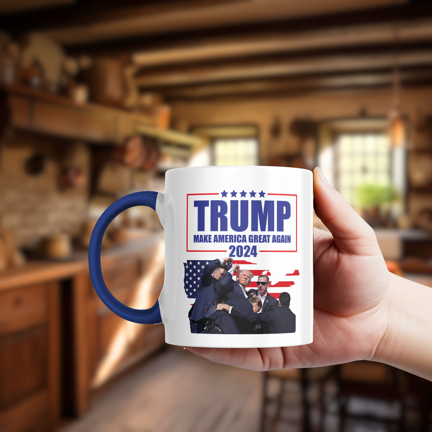 Trump Assassination Attempt Coffee Mug, Make America Great Again, Trump 2024 mug, Donald Trump President Mug, Conservative Mug, Election 24