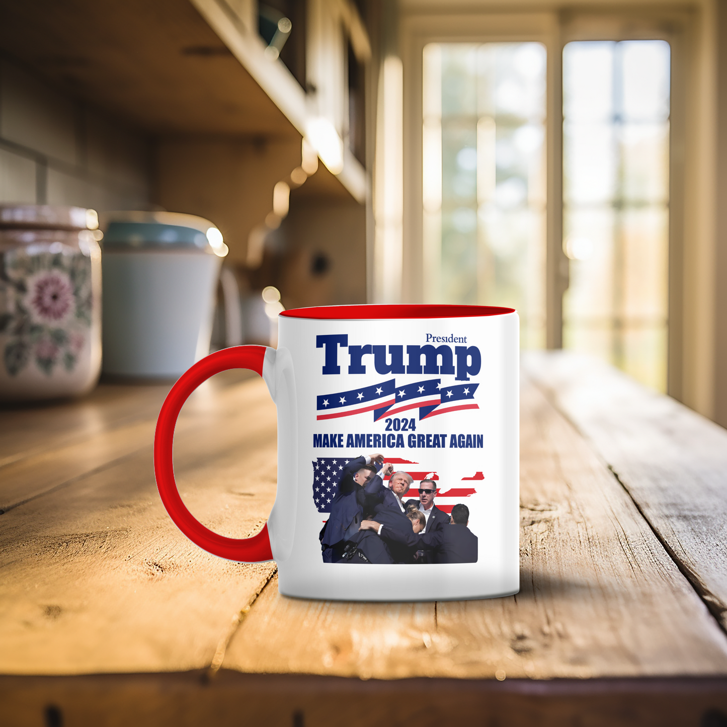 Trump Assassination Attempt Coffee Mug, Make America Great Again, Trump 2024 mug, Donald Trump President Mug, Conservative Mug, Election 24