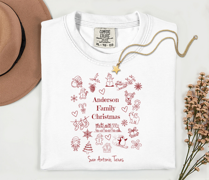 Custom Family Christmas T-Shirt - Soft Cotton Design