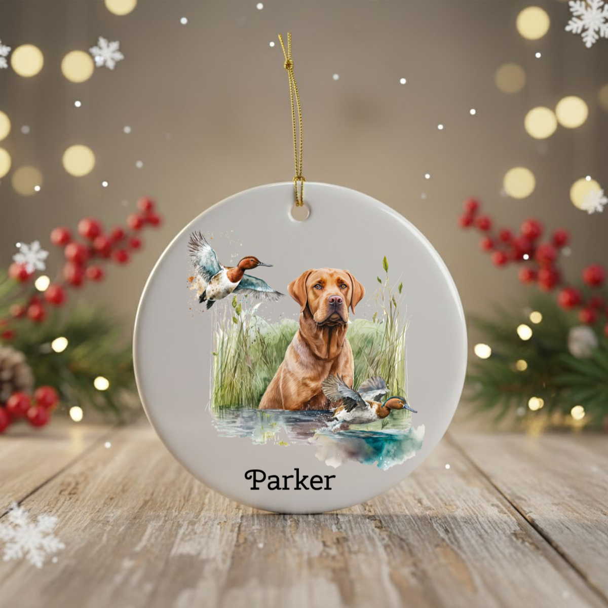 Personalized Dog Ornament - Holiday Gift