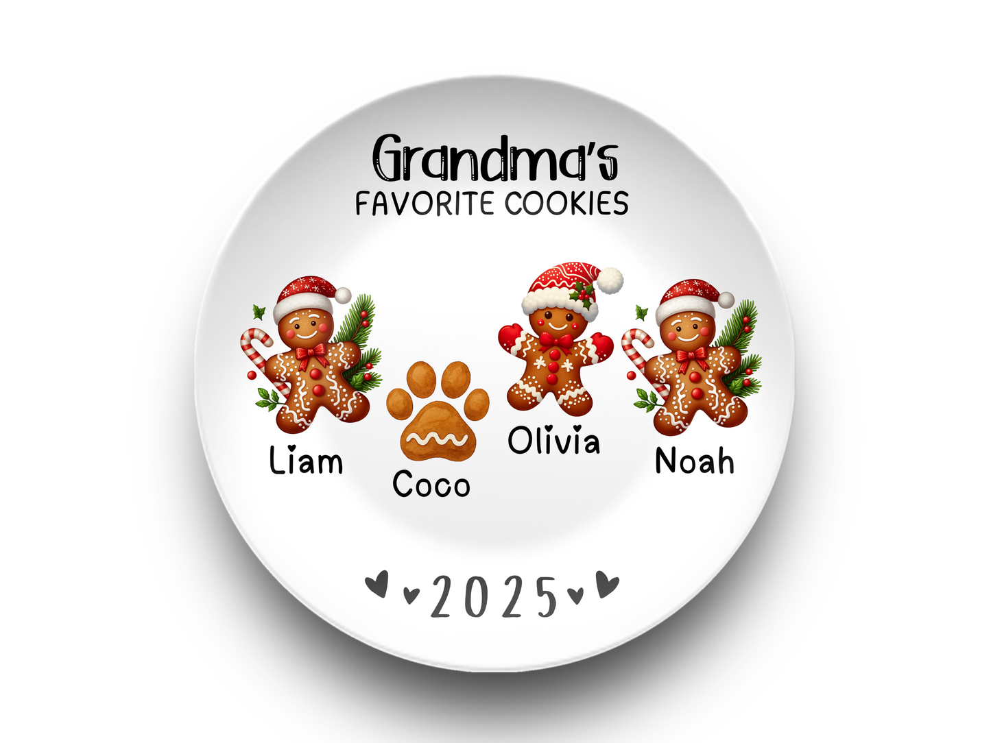 Personalized Grandma's Favorite Cookies Plate