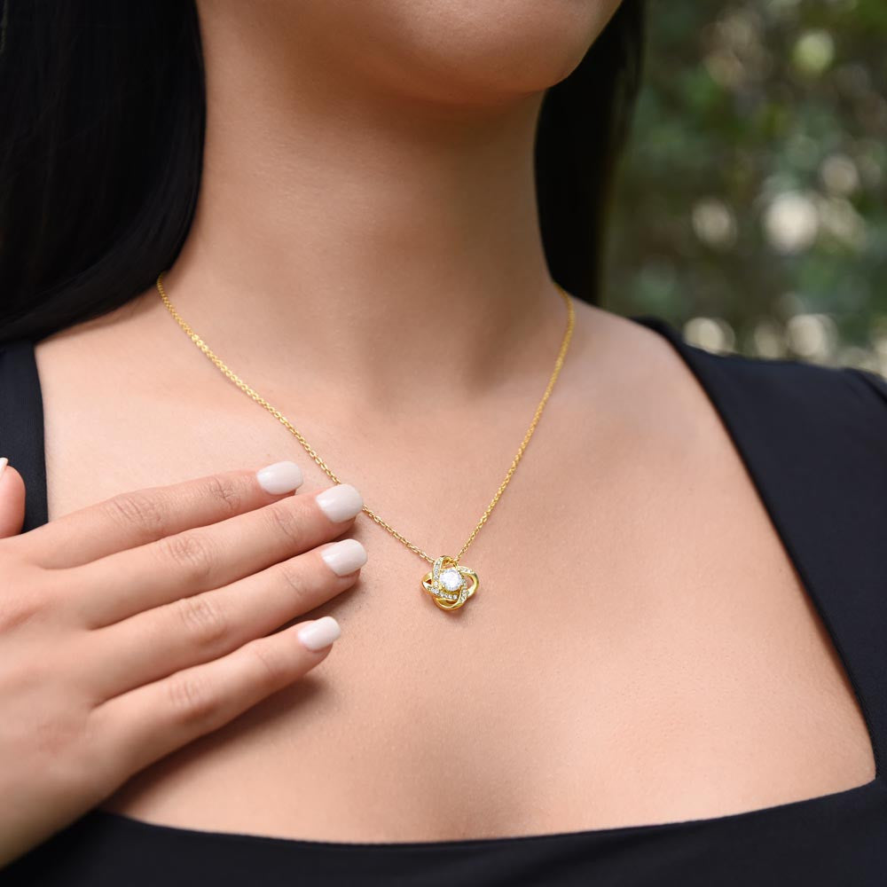 Love Knot Necklace (Yellow & White Gold Variants)