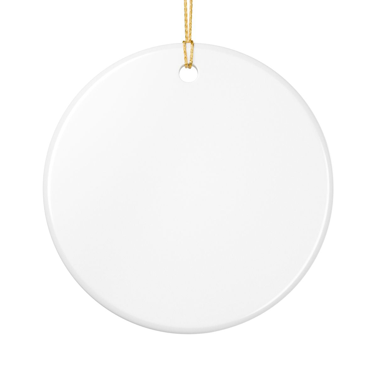 Personalized Family Christmas Ornament - Ceramic Stocking Design