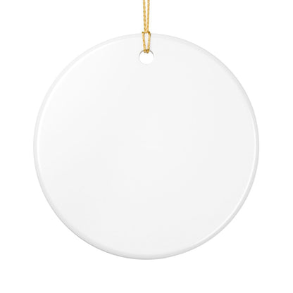Personalized Family Christmas Ornament - Ceramic Stocking Design