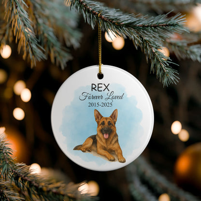 Custom Pet Memorial Ceramic Ornament - Cherished Keepsake