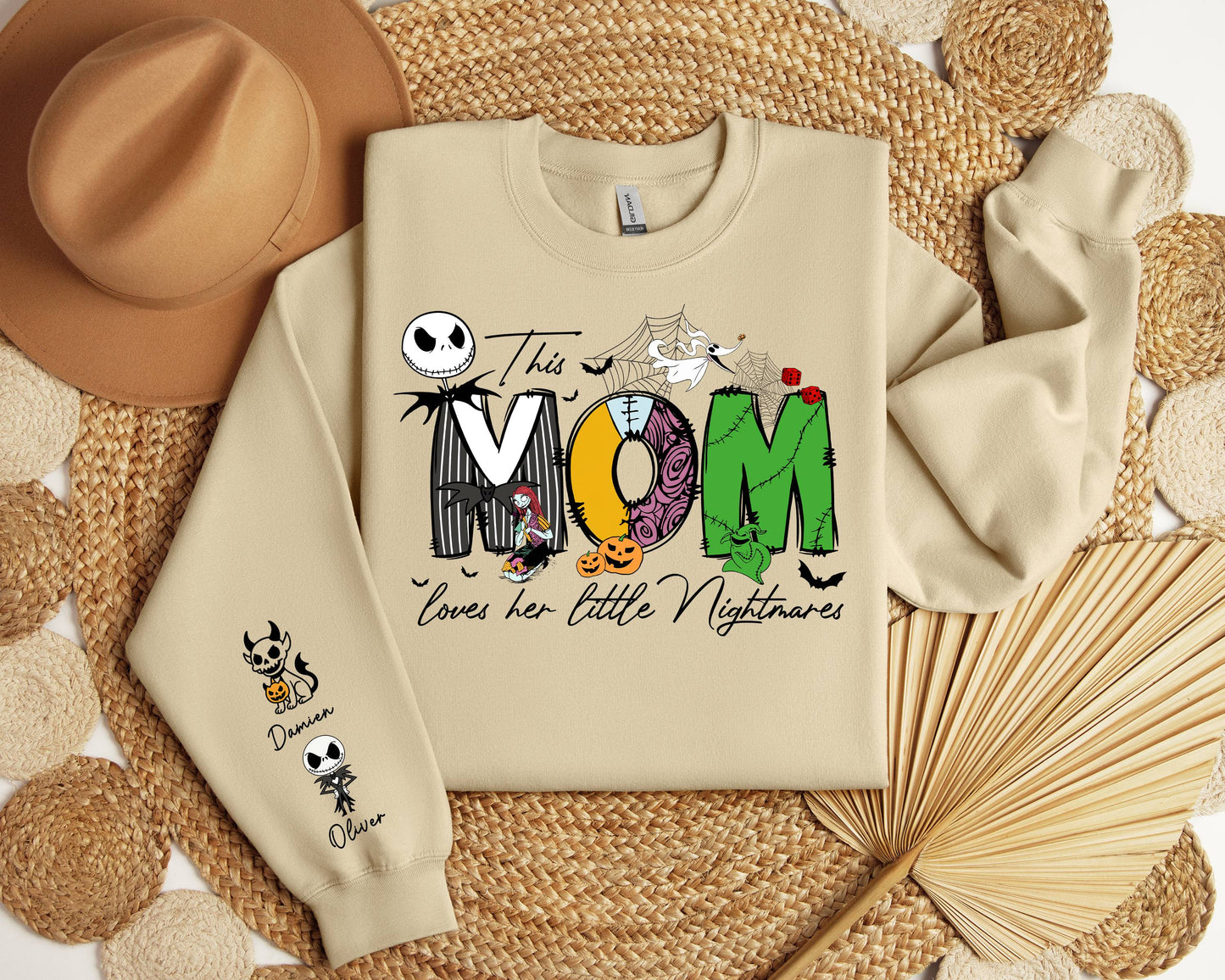 Personalized Halloween Mom Sweatshirt - Custom Gift