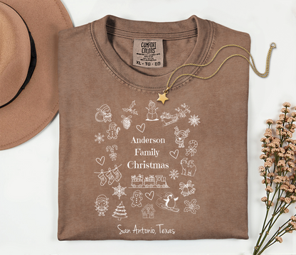 Custom Family Christmas T-Shirt - Soft Cotton Design