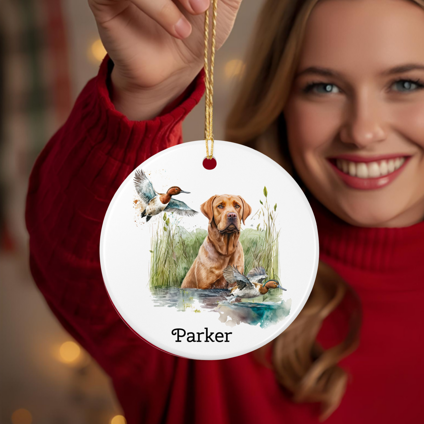 Personalized Dog Ornament - Holiday Gift