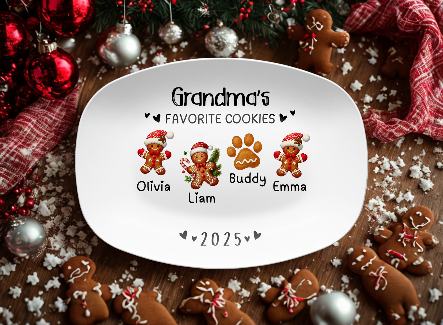 Personalized Grandma's Favorite Cookies Plate