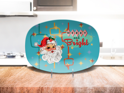 Unbreakable Oval Holiday Serving Plate - Merry and Bright