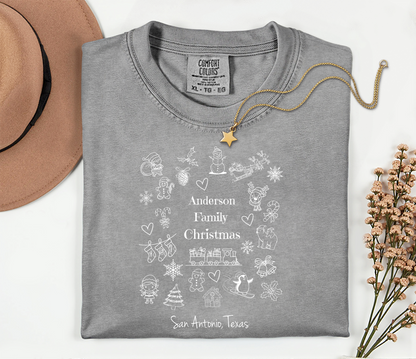 Custom Family Christmas T-Shirt - Soft Cotton Design