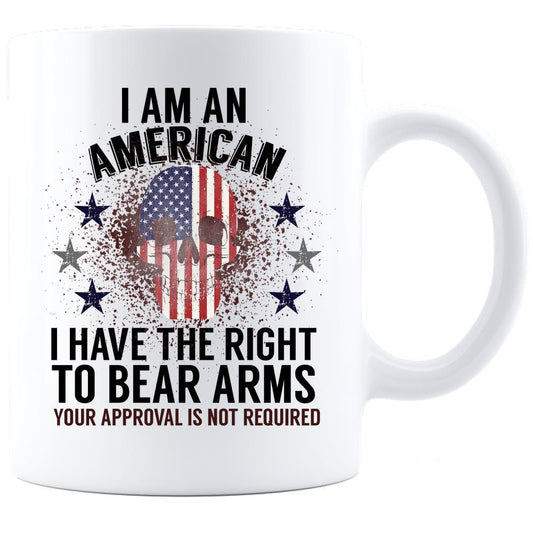 I Have The Right To Bear Arms/White Coffee Mug/Patriot Gift