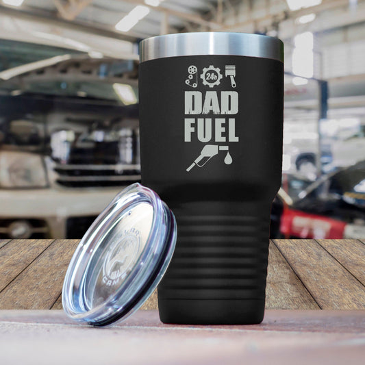 Mechanic Dad Fuel, Dad Can Fix Anything, Father's Day Gift, Gift for Dad, Dad Polar Camel 30oz Ringneck Stainless Steel Tumbler