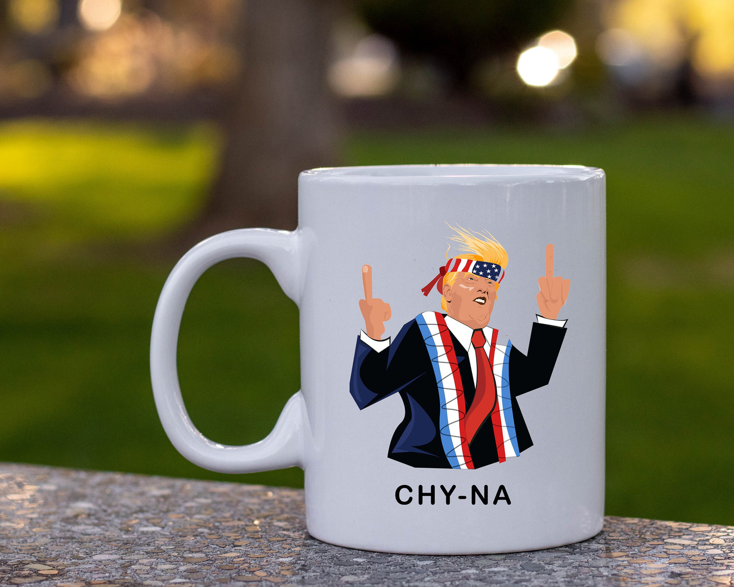 Funny Trump Chy-Na Mug/Donald Trump Mug/Gift For Trump Fans/Funny Trump Coffee Mug/Coffee Cup