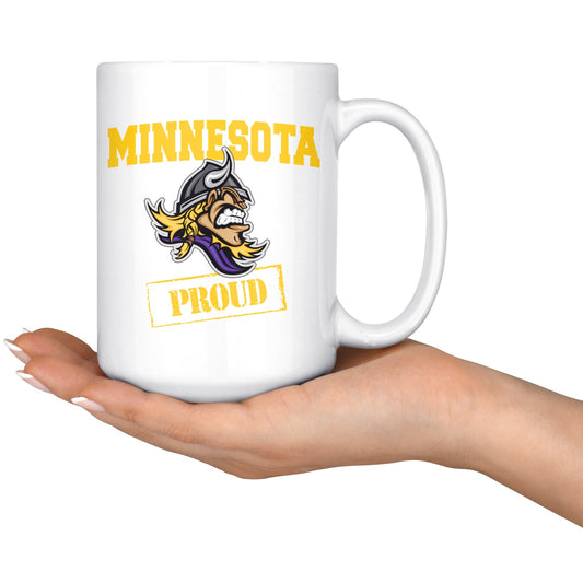 Proud Minnesota Vikings White Coffee Mug