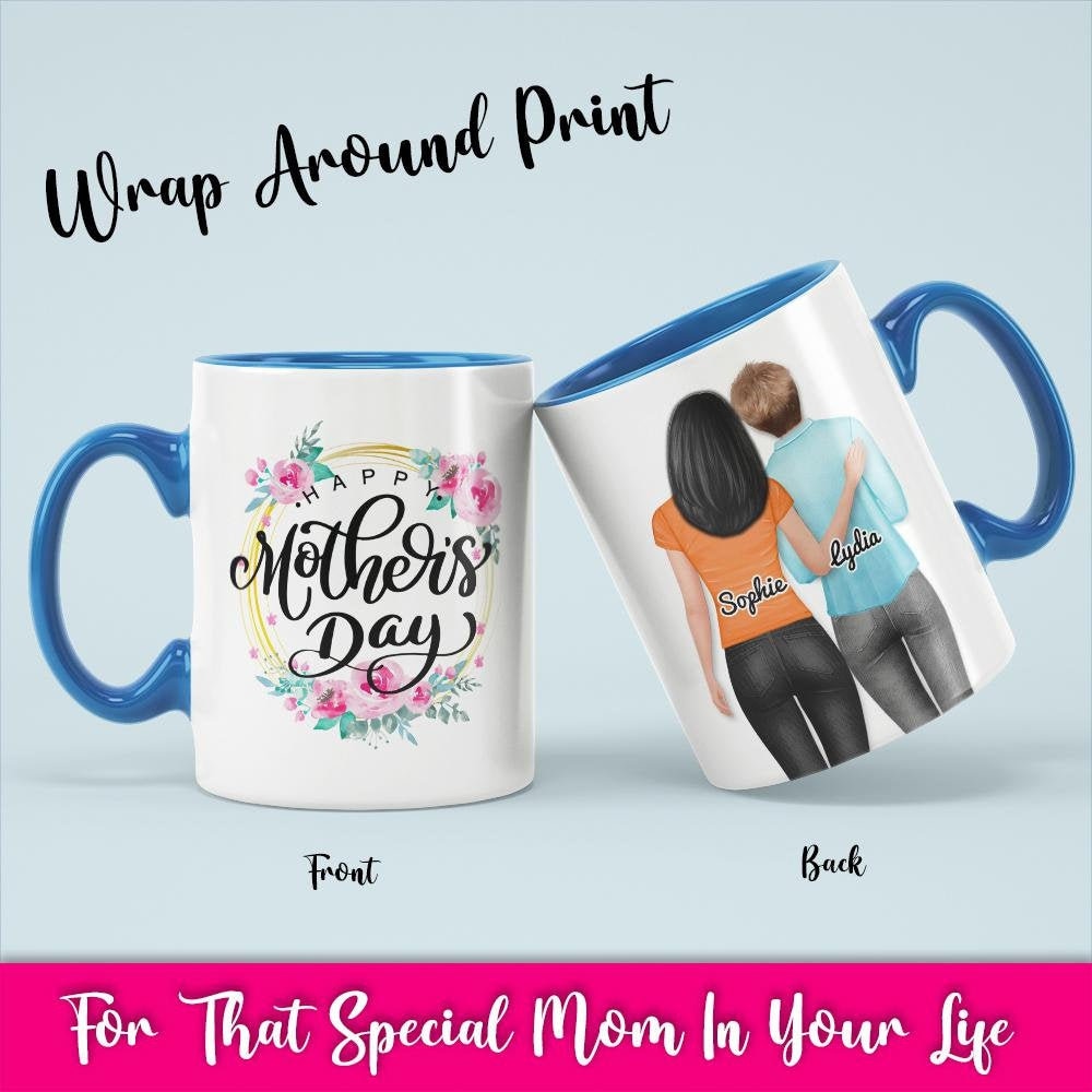 Personalized Mothers Day Gift from Daughter, Happy Mothers Day 2, Gift For Mom, Mother Daughter Gift, Mom Birthday Coffee Mug