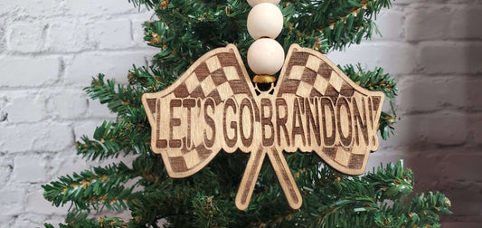 Let's Go Brandon Christmas Ornament/ Funny Biden Ornament